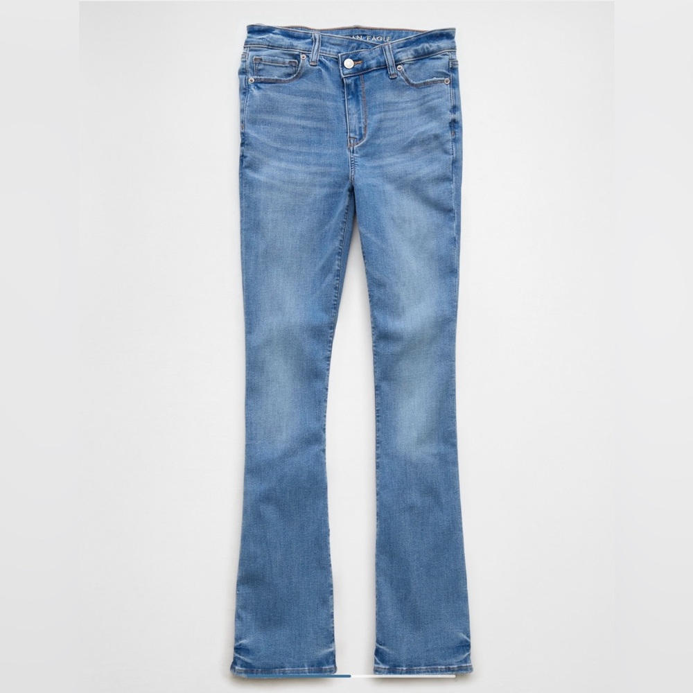 AE Next Level High-Waisted Skinny Kick Jean - Blue Tides - US 4 Regular